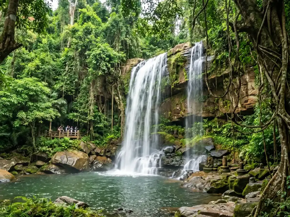 Waterfalls of Phnom Kulen — The Three Kingdoms stay